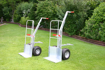 Moritz TK1-500 und Moritz TK2-600 mit Transportschaufel