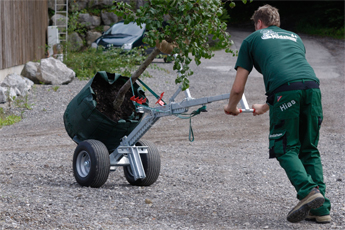 Moritz TK2-600 mit Fußtritt in Fahrstellung